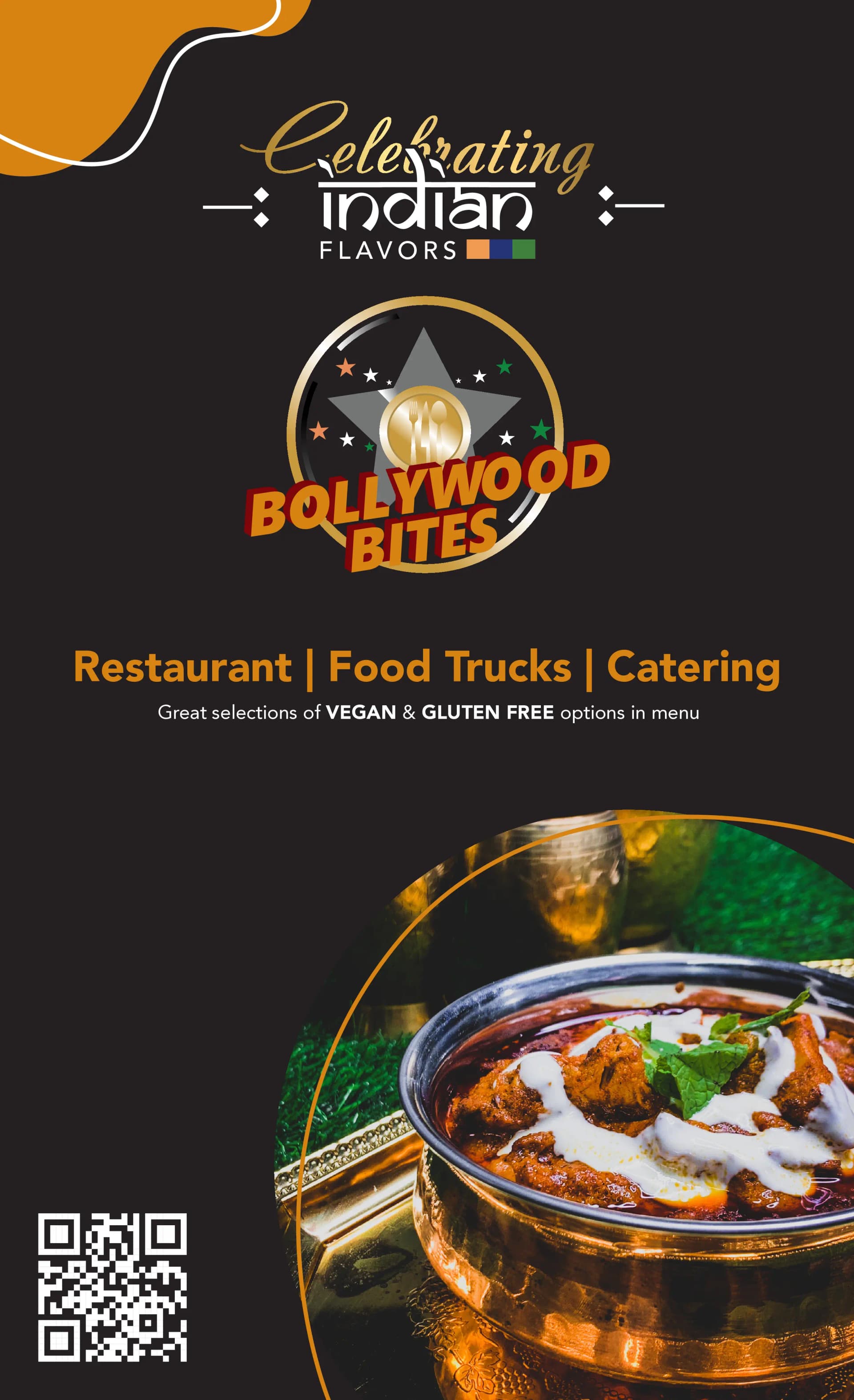 Bollywood Bites Menu Cover - Bollywood Bites Menu