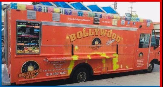 Bollywood Bites Food Truck Mobile Catering Menu Flyer